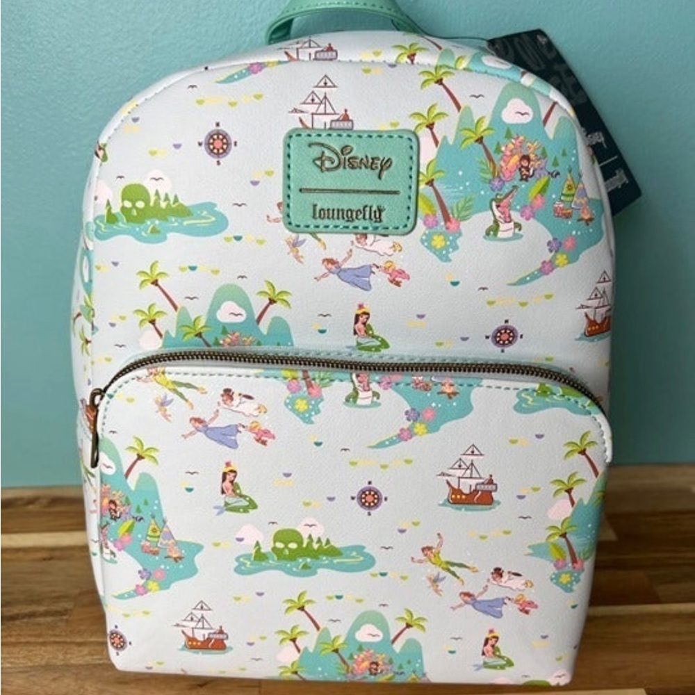 NWT Loungefly Disney Peter Pan Island Mini Backpack
